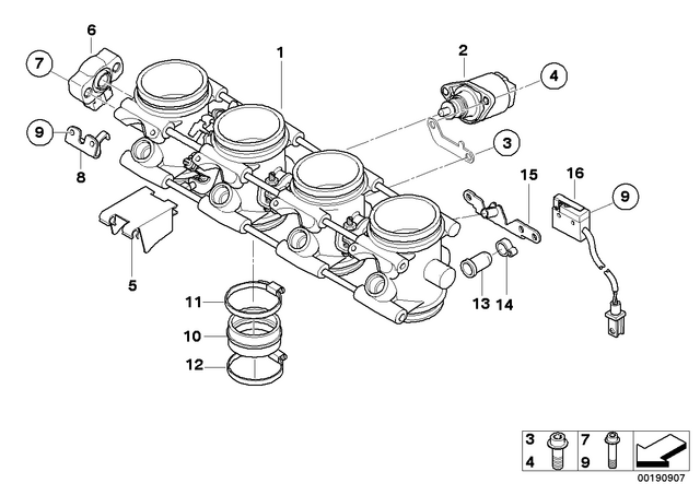 32131092152 - : Hose Clamp for BMW-Motorrad Image