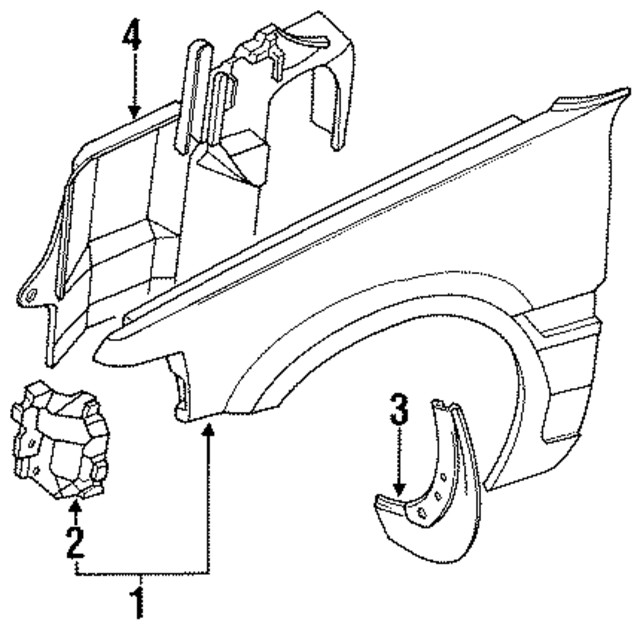B45652110B - : Fender for Mazda Image