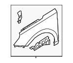 66320G3000 - Body: Fender Assembly for Hyundai: Elantra GT Image