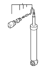 4KE616025F - Suspension: Shock for Audi Image