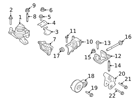 Engine & Trans Mounting for 2009 Lincoln MKS #0
