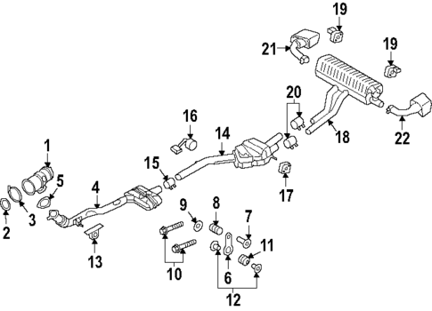Exhaust Components for 2025 Porsche Cayenne #0
