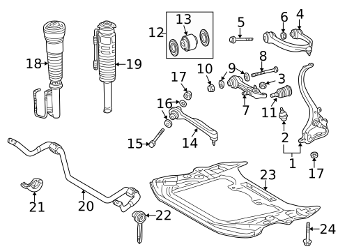 Suspension Components for 2006 Mercedes-Benz S600 #0