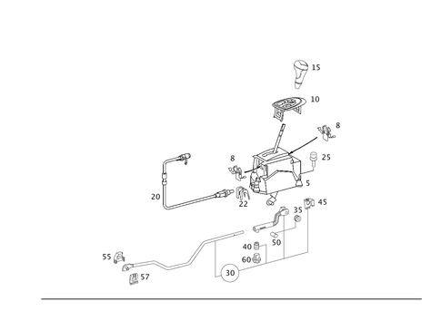 Floor Shift, Automatic Transmission for 2002 Mercedes-Benz S55 AMG #0