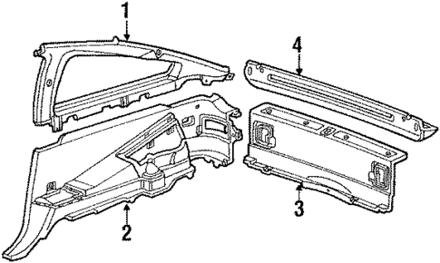 Quarter Panel Trim for 1985 Honda Civic #0