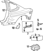 7150127510 - Body: Quarter Panel for Hyundai: Tiburon Image