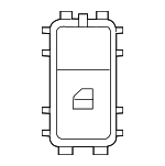 20590515137P82 - Body: Window Switch for Mercedes-Benz Image