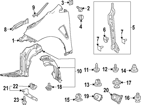 Fender & Components for 2025 Toyota GR Corolla #0