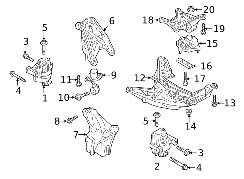 Engine & Trans Mounting for 2022 Audi RS5 #0