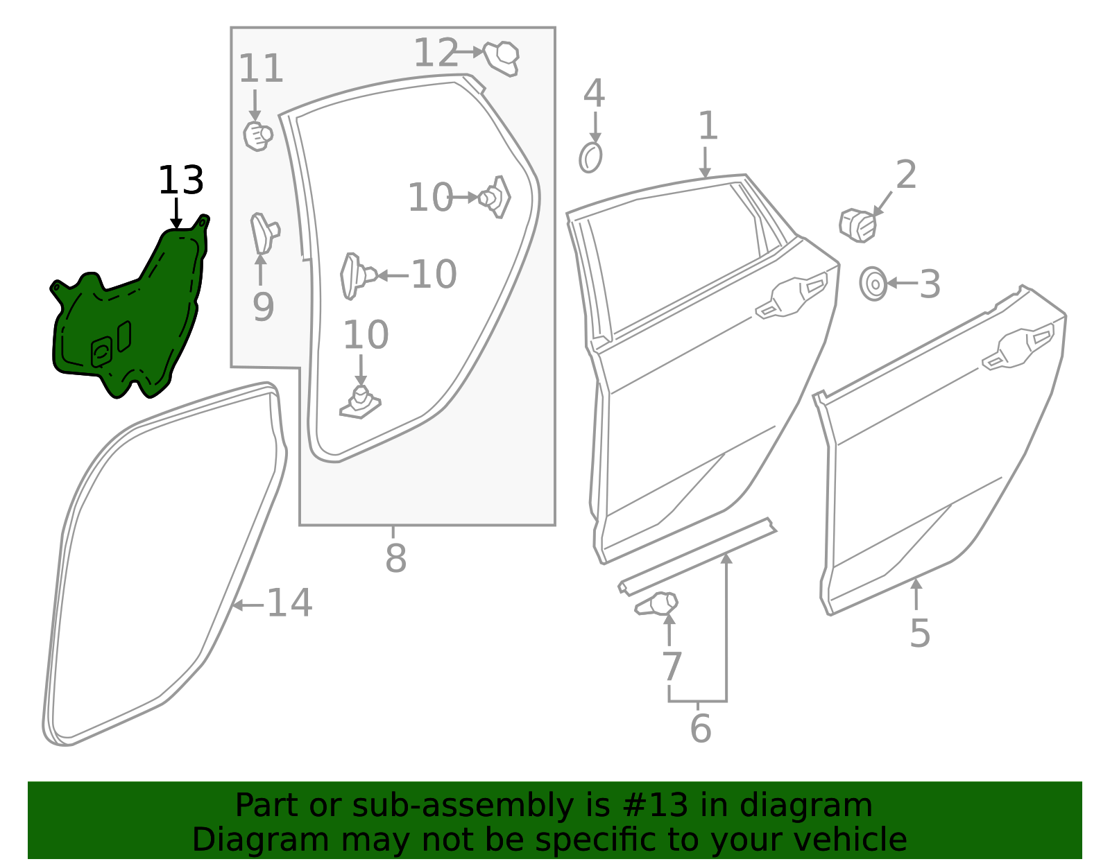 72861-T20-A11 - High-Quality Door Water Deflector for 2022-2025 Honda ...