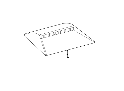 High Mounted Stop Lamp for 2015 Lexus ES350 #0
