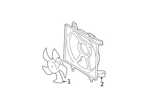 Cooling Fan for 2002 Subaru Outback #0