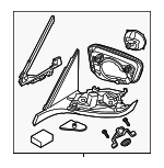 51167437162 - : Mirror Assembly for BMW: 740e xDrive, 740i, 740i xDrive, 750i, 750i xDrive, M760i xDrive Image