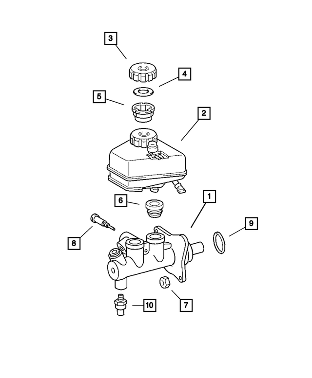 « 5098383AA – Service Brakes : Ecrou Bouchon pour Mopar Image »