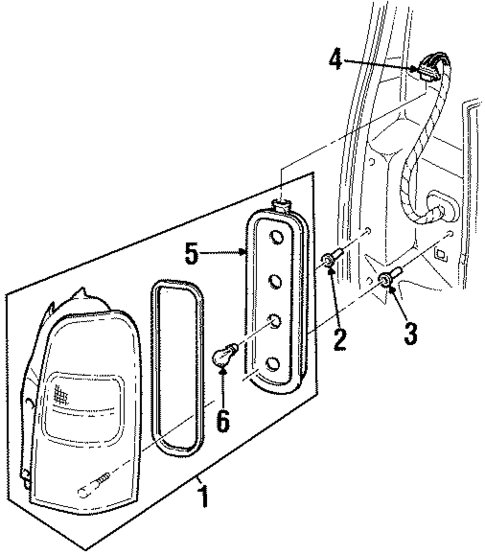 Tail Lamps for 1998 Oldsmobile Silhouette #0