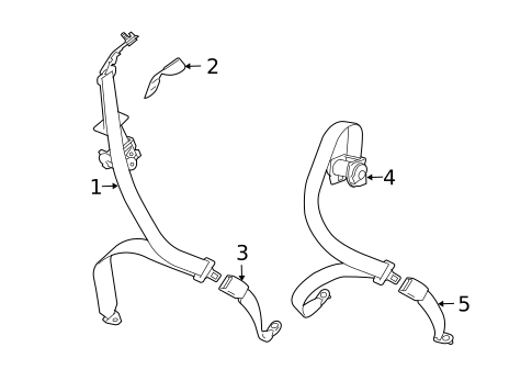 Seat Belt for 2007 Mitsubishi Endeavor #0