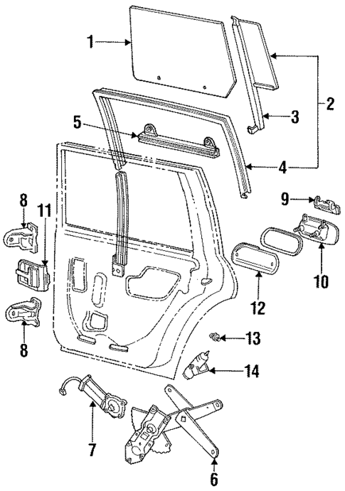 Hardware for 1990 Lincoln Continental #1