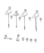 68615196AA - Electrical: Cable &amp; Base Assy Antenna for Mopar Image