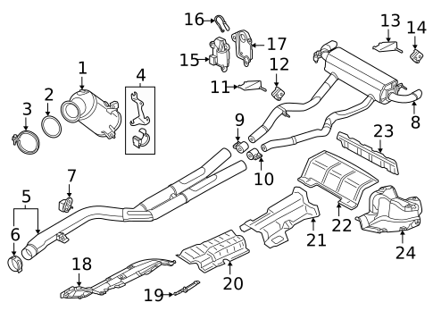 Exhaust Components for 2022 BMW M440i xDrive Gran Coupe #0