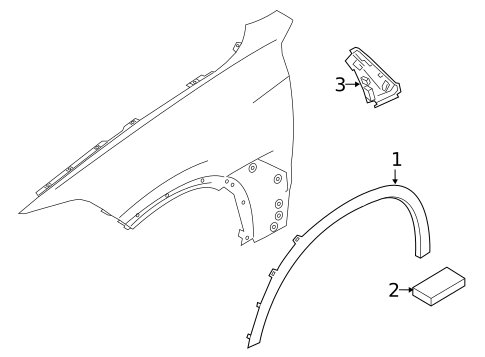 Exterior Trim - Fender for 2021 BMW X7 #0