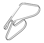 252123C100 - Cooling System: Serpentine Belt for Hyundai: Azera, Entourage, Genesis, Genesis Coupe, Santa Fe, Sonata, Veracruz Image