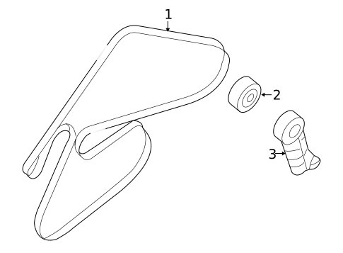 Belts & Pulleys for 2007 Hyundai Entourage #0