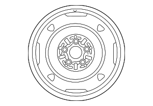 4261152400 - Unclassified: Spare Tire Rim for Toyota: Prius C Image