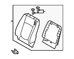 883012F740293 - Body: Seat Back Assembly for Kia: Spectra Image