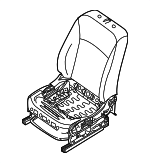 876014FU1A - Body: Seat Back Assembly for Nissan: Sentra Image image