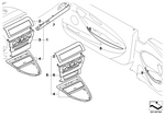 51458028867 - Individual Equipment: Decorative Strip, Dashboard Right for BMW Image
