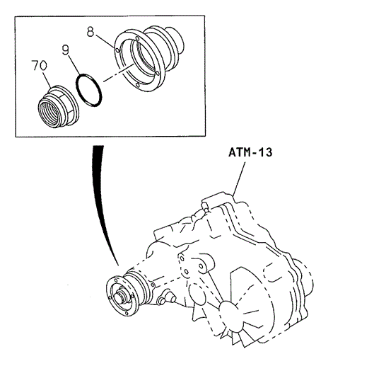 AT Transfer Gear Output for 2002 Honda Passport #0