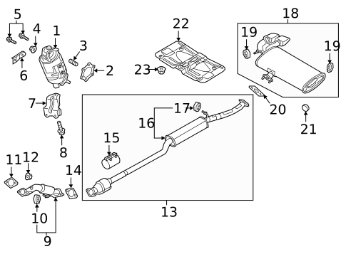 Exhaust Components for 2017 Hyundai Tucson #0