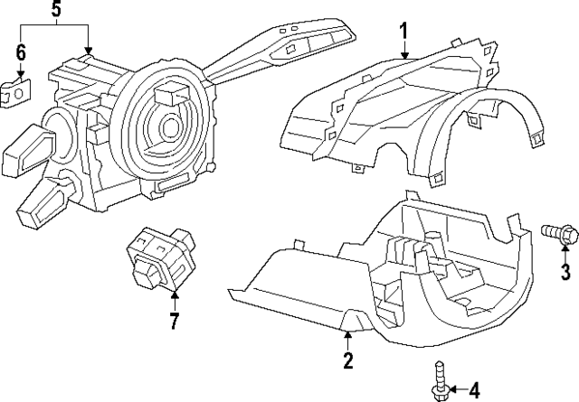 4N0907129NH - Steering: Multi Switch for Audi Image