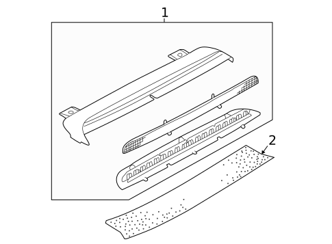 High Mounted Stop Lamp for 2002 Volkswagen Jetta #0