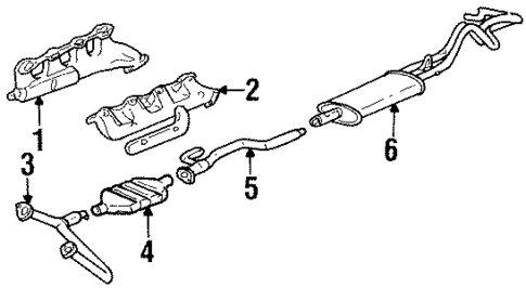 Exhaust Manifold for 1992 GMC C2500 Pickup #0