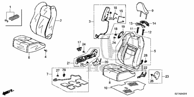 Front Seat (R.) for 2016 Honda CR-Z #0
