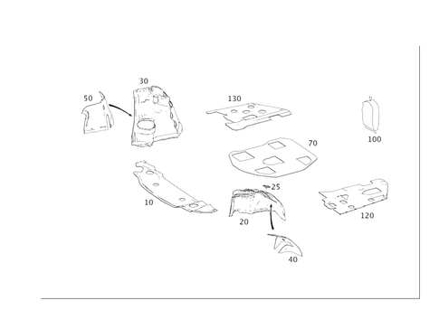 Insulation in Luggage Compartment and Rear End Pillar for 2017 Mercedes-Benz CLS63 AMG S #0