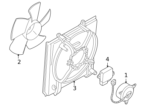 Cooling Fan for 2002 Mitsubishi Lancer #0