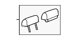 25798348 - Body: Headrest for Cadillac: Escalade, Escalade ESV, Escalade EXT Image