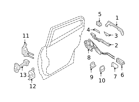 Lock & Hardware for 2008 INFINITI G35 #1
