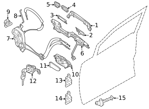 Lock & Hardware for 2012 Nissan Quest #1