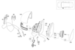 1778101504 - : Mirror Frame for Mercedes-Benz: 180A, 220a, A220 Image