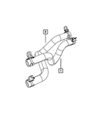 5058814AE - Air Conditioners and Heaters: Heater Return Hose, Jumper for Mopar Image