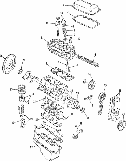 Engine for 1999 Mercury Tracer | OEM Parts Online
