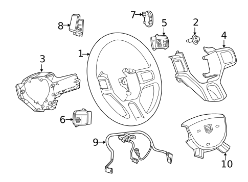 Steering Wheel & Trim for 2013 Ram 1500 #0
