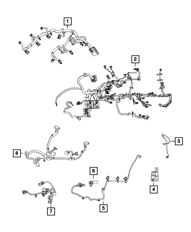 68521351AB - Electrical: Engine Wiring for Mopar Image image