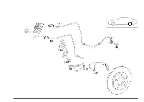 Rear Axle Wiring for 2002 Mercedes-Benz S500 #0