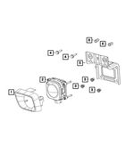 4672580AA - Electrical: Adaptive Cruise Control Sensor for Chrysler: 300 | Dodge: Charger Image