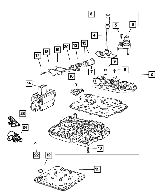 R5078327AA - Automatic Transaxle 4 Speed: Valve Body for Mopar Image