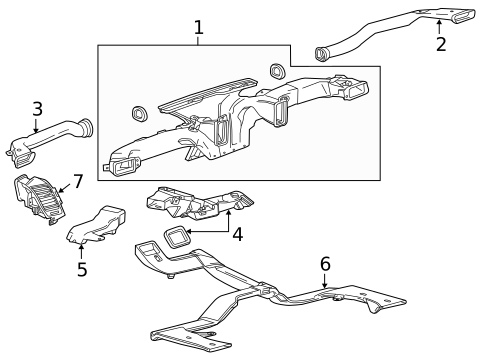 Ducts for 2015 Chevrolet Tahoe #0